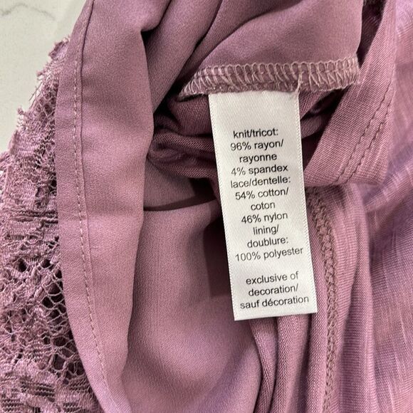 Maurice’s | Purple Pink Lace Women’s Tank Top Sleeveless Blouse Size S - Picture 13 of 15